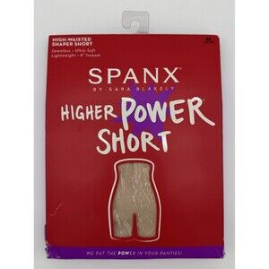 Spanx Higher Power Short High-Waisted Shaper Short 6" Inseam Soft Nude Size‎ 3X